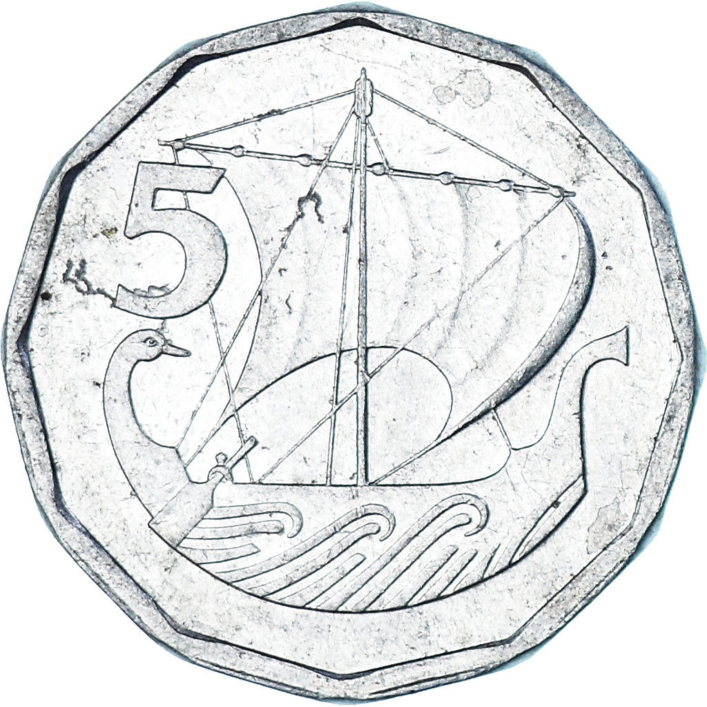 Monnaie, Chypre, 5 Mils, 1981