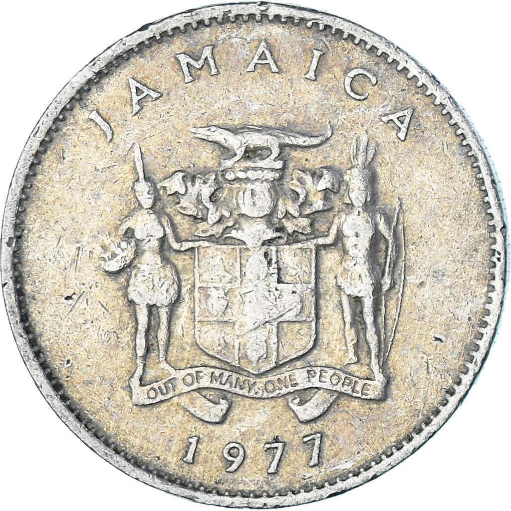 Moneda, Jamaica, 10 Cents, 1977