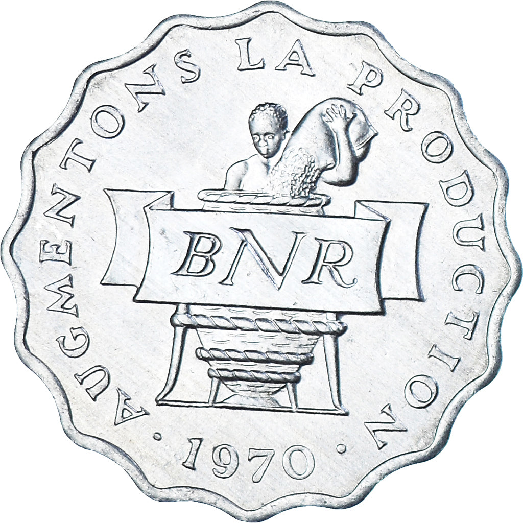 Ruanda, 2 Francs, 1970