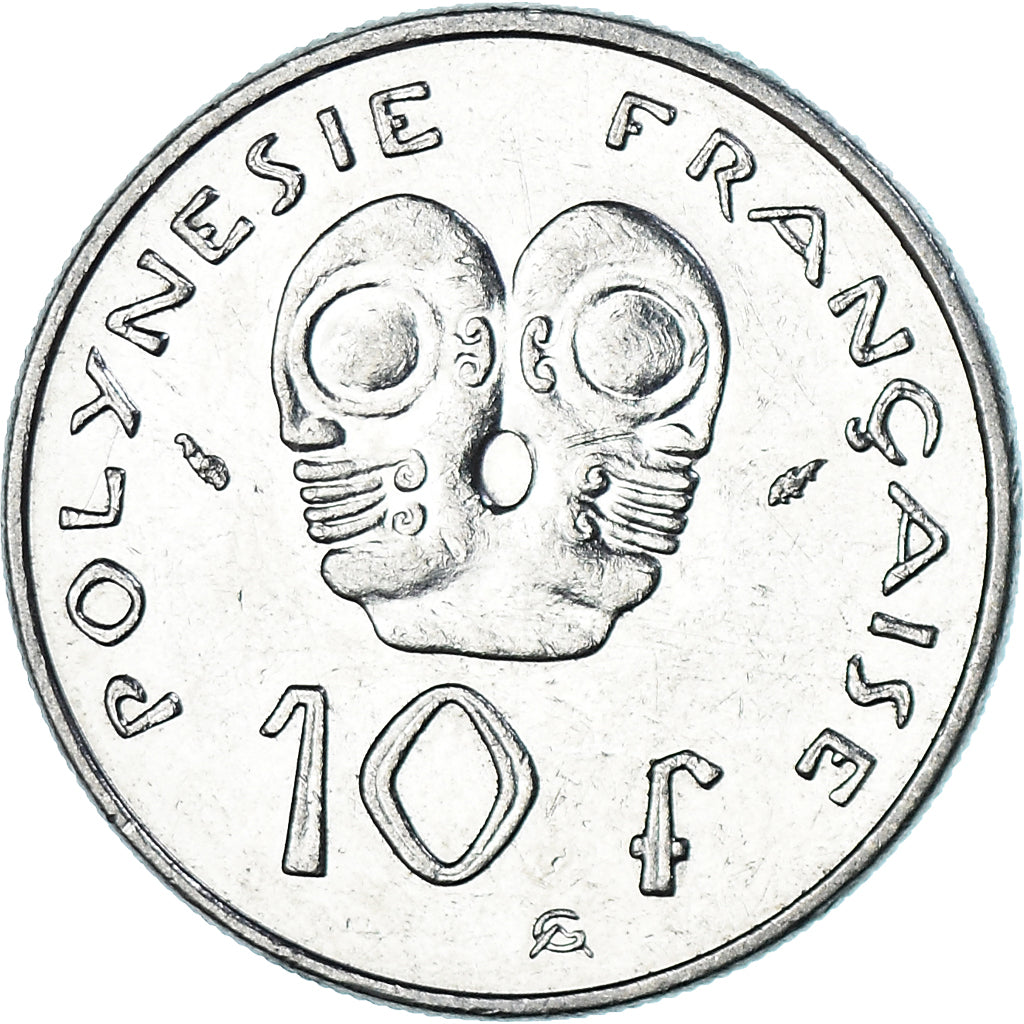 Moneta, Polinesia francese, 10 Francs, 1985