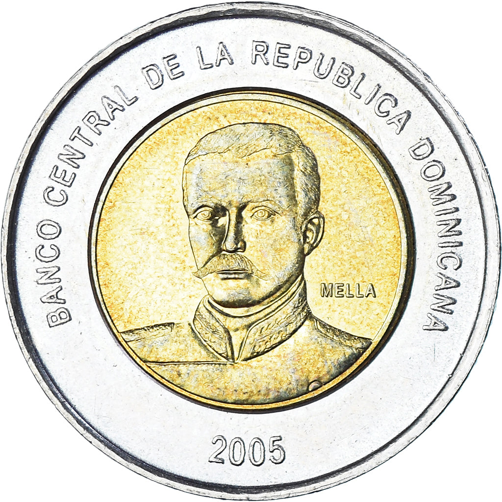 Moneta, DOMINICA, 10 Pesos, 2005