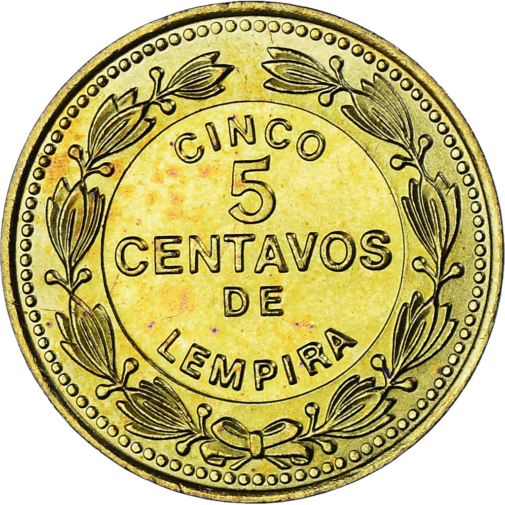 Coin, Honduras, 5 Centavos, 1989