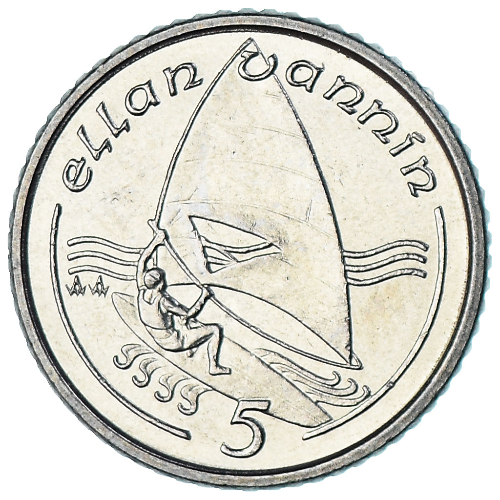 Wyspa Man, 5 Pence, 1990