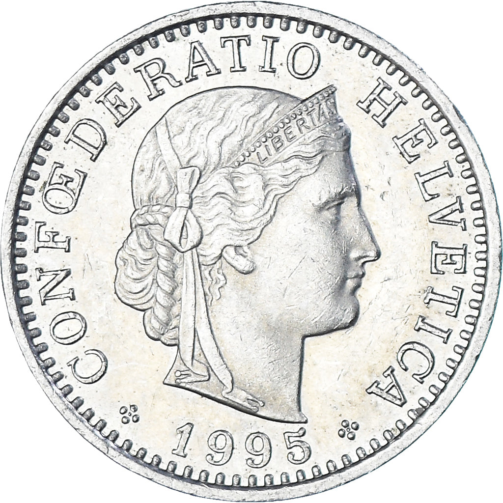 Münze, Schweiz, 20 Rappen, 1995