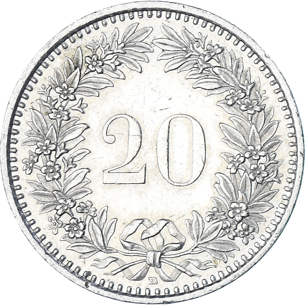 Münze, Schweiz, 20 Rappen, 1995