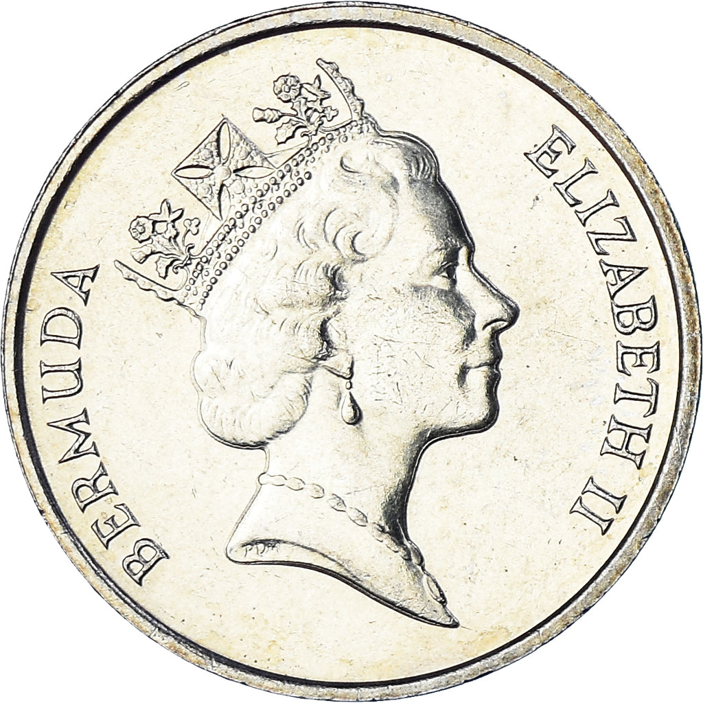Coin, Bermuda, 5 Cents, 1987