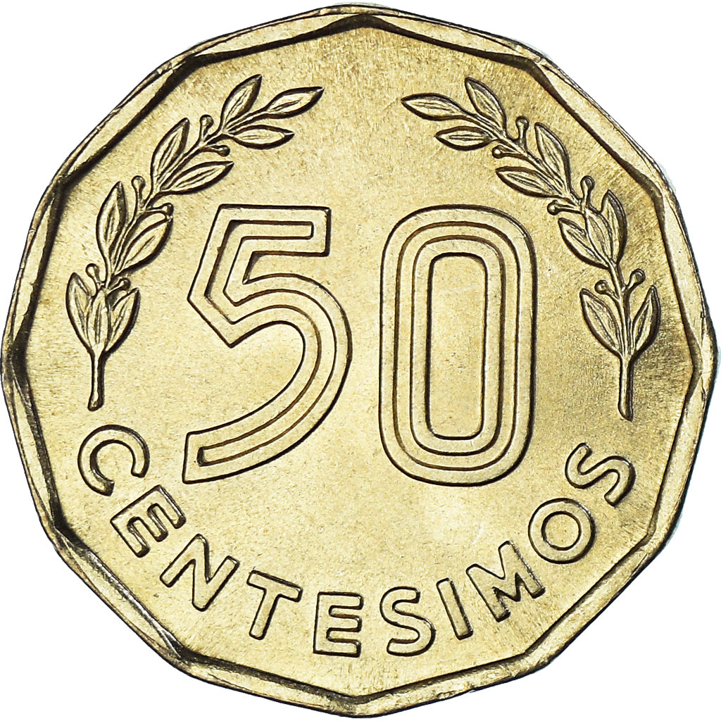 Moneta, Urugwaj, 50 Centesimos, 1981