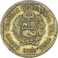 Coin, Peru, 10 Centimos, 2003