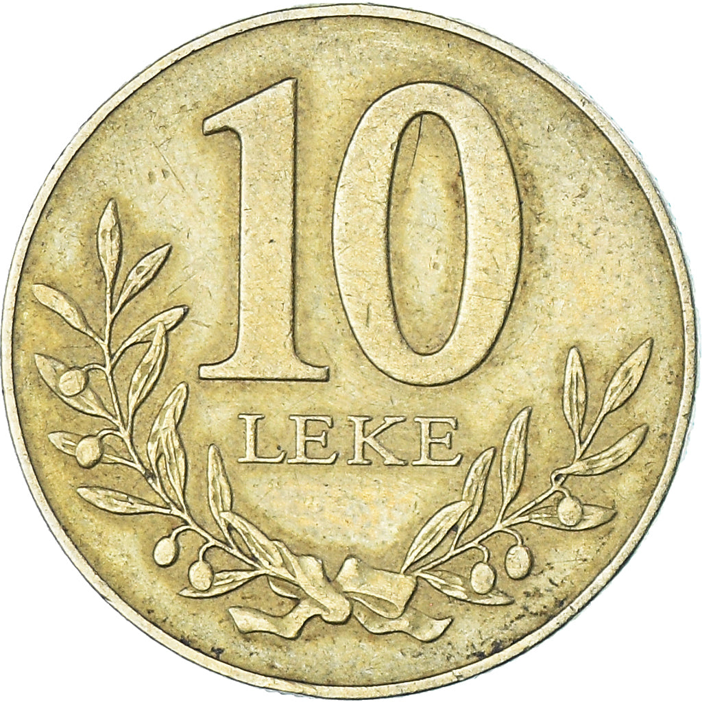 Moneta, Albania, 10 Lekë, 1996