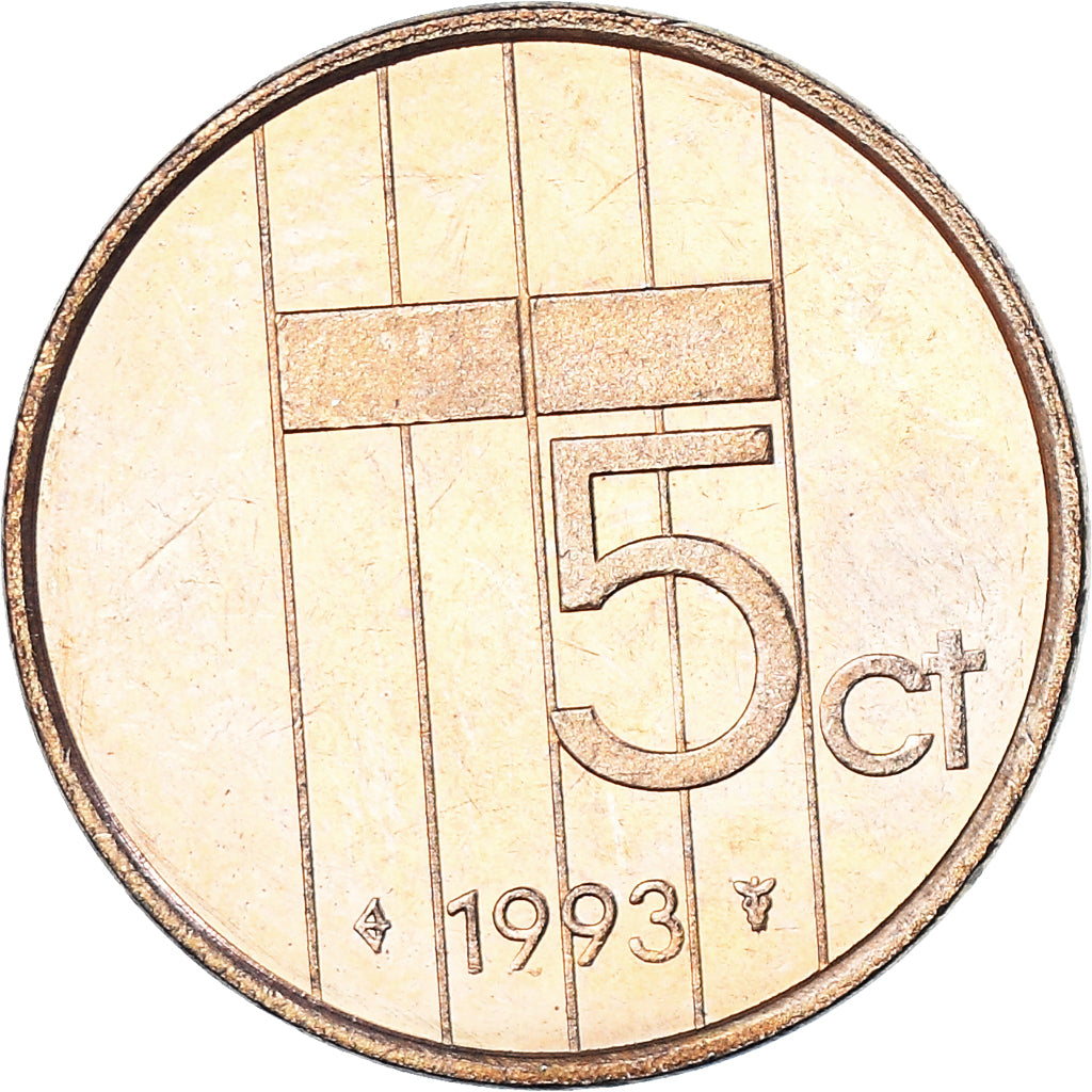 Moneta, Holandia, 5 Cents, 1993