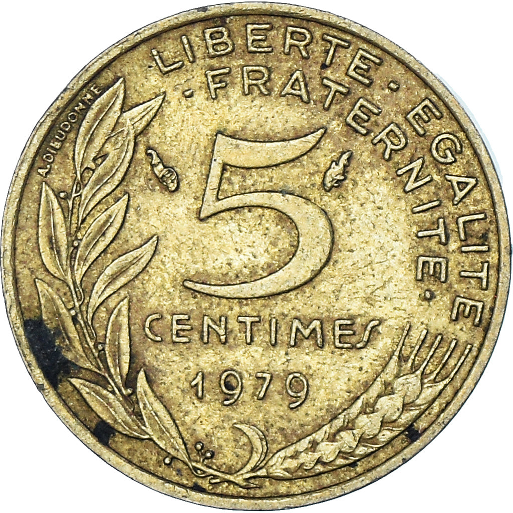 Munten, Frankrijk, 5 Centimes, 1979