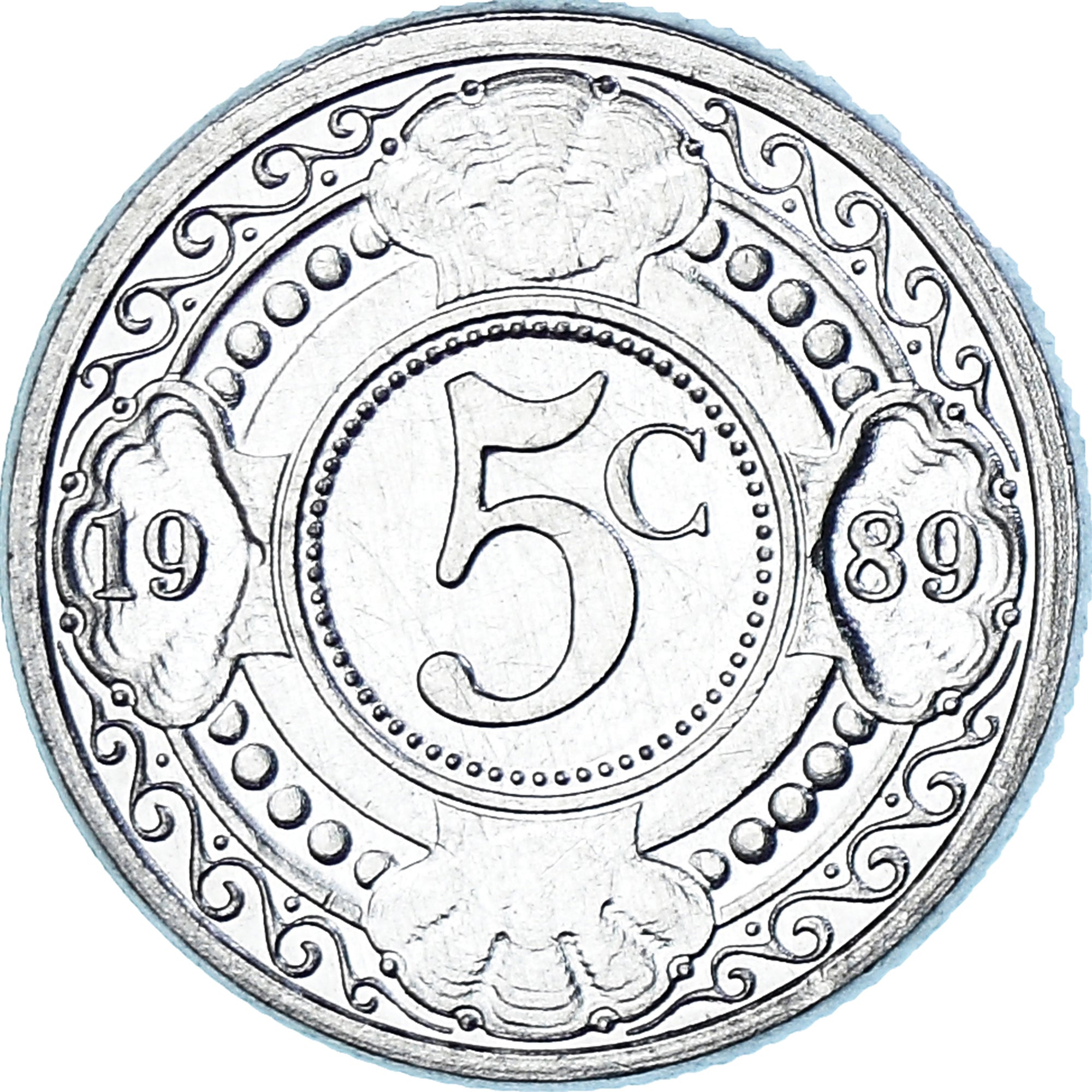 Netherlands Antilles, 5 Cents, 1989