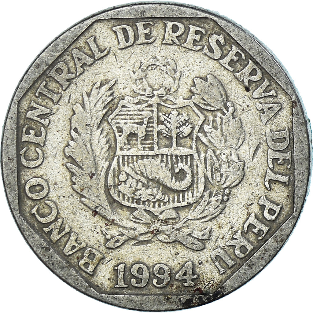 Moneda, Perú, 50 Centimos, 1994