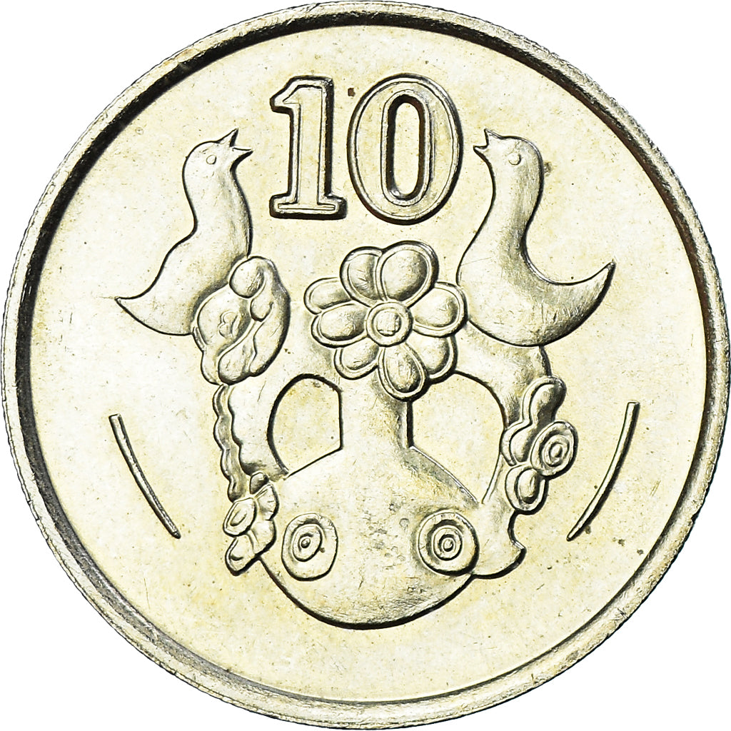 Moneta, Cypr, 10 Cents, 1988