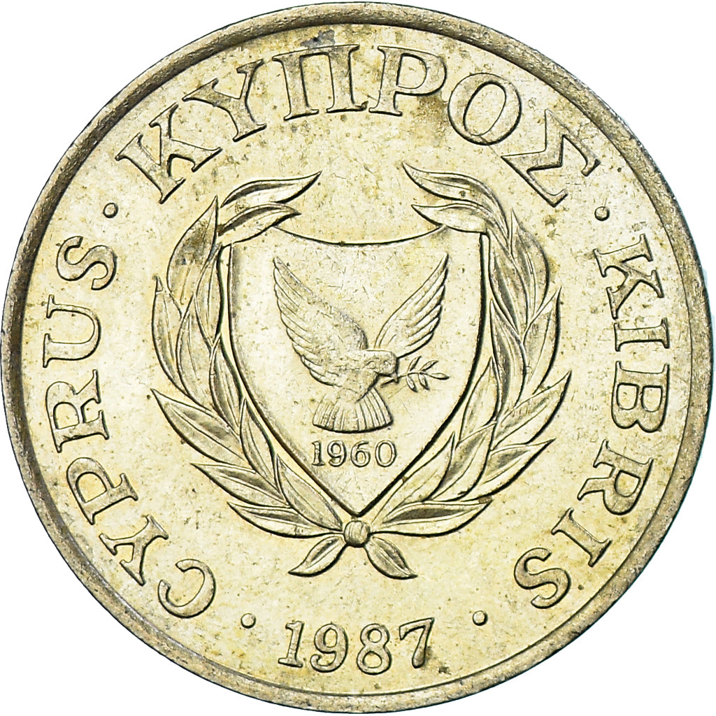 Monnaie, Chypre, 5 Cents, 1987