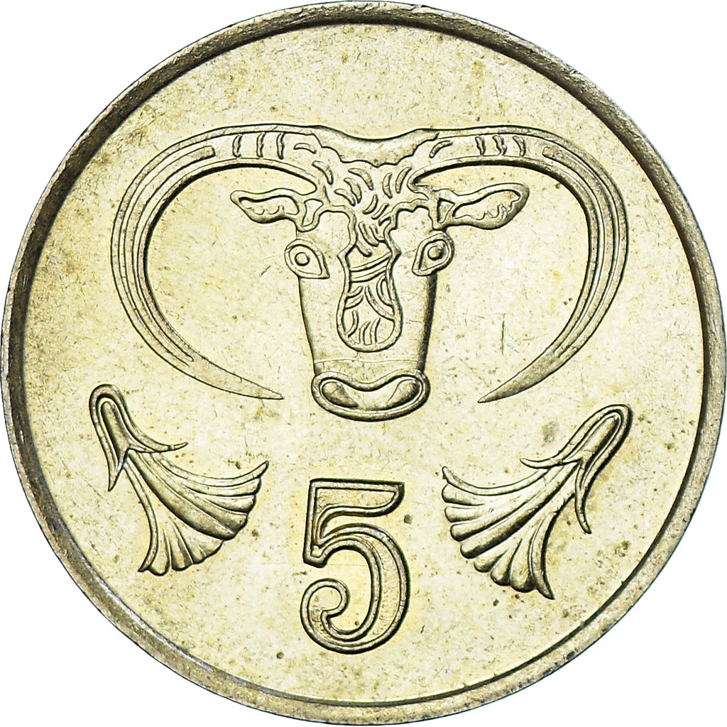 Monnaie, Chypre, 5 Cents, 1987
