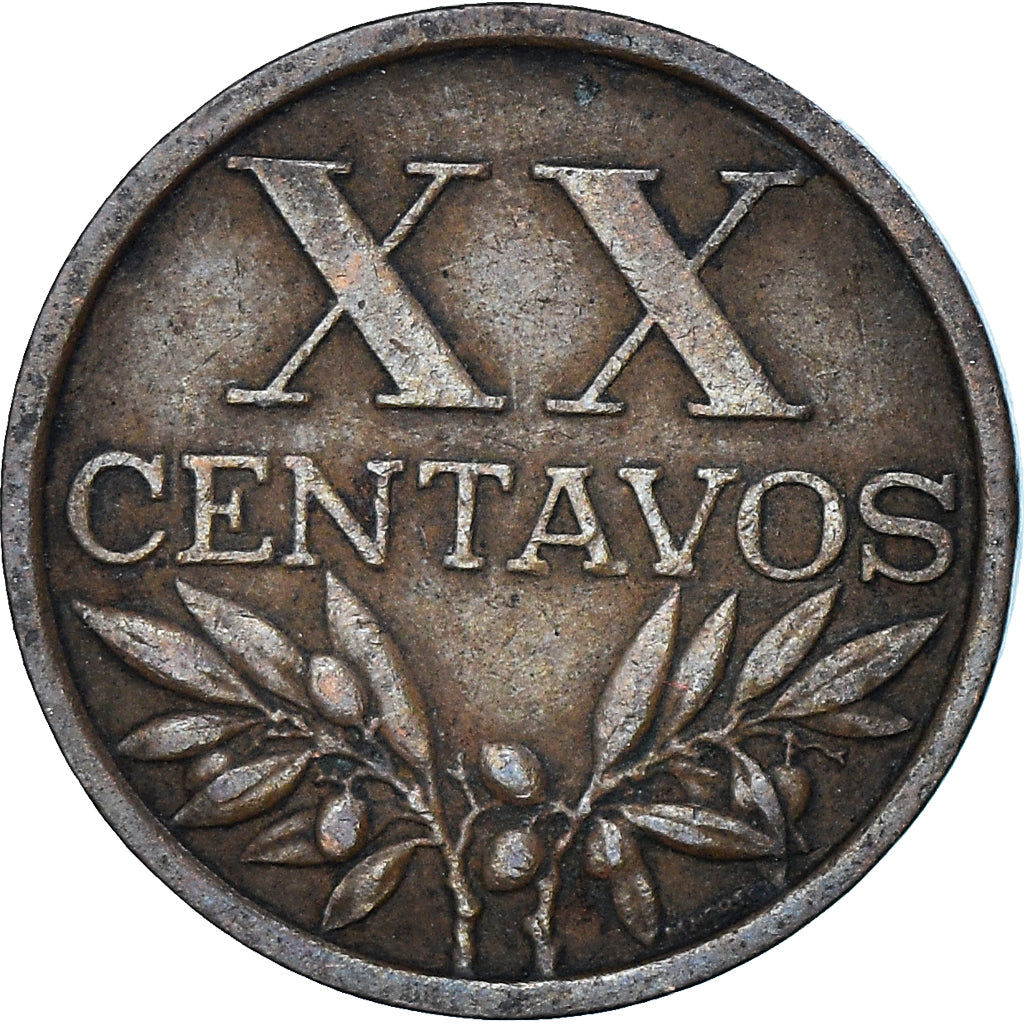 Munten, Portugal, 20 Centavos, 1968