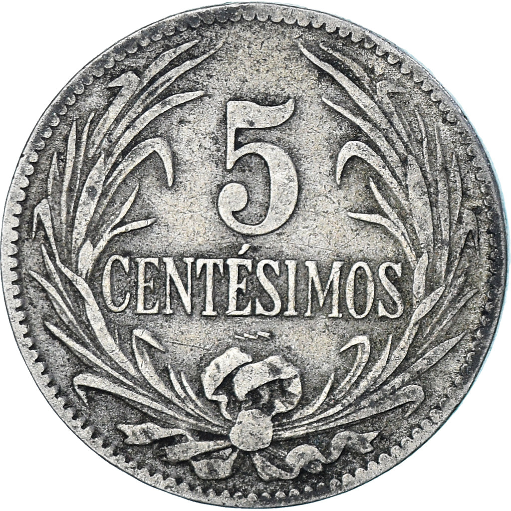 Moeda, Uruguai, 5 Centesimos, 1924