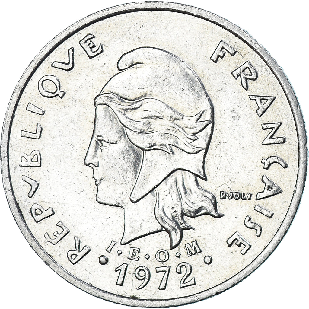 Coin, French Polynesia, 20 Francs, 1972