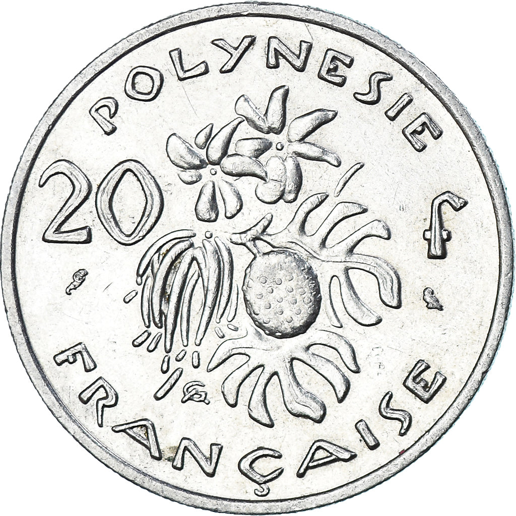Coin, French Polynesia, 20 Francs, 1972