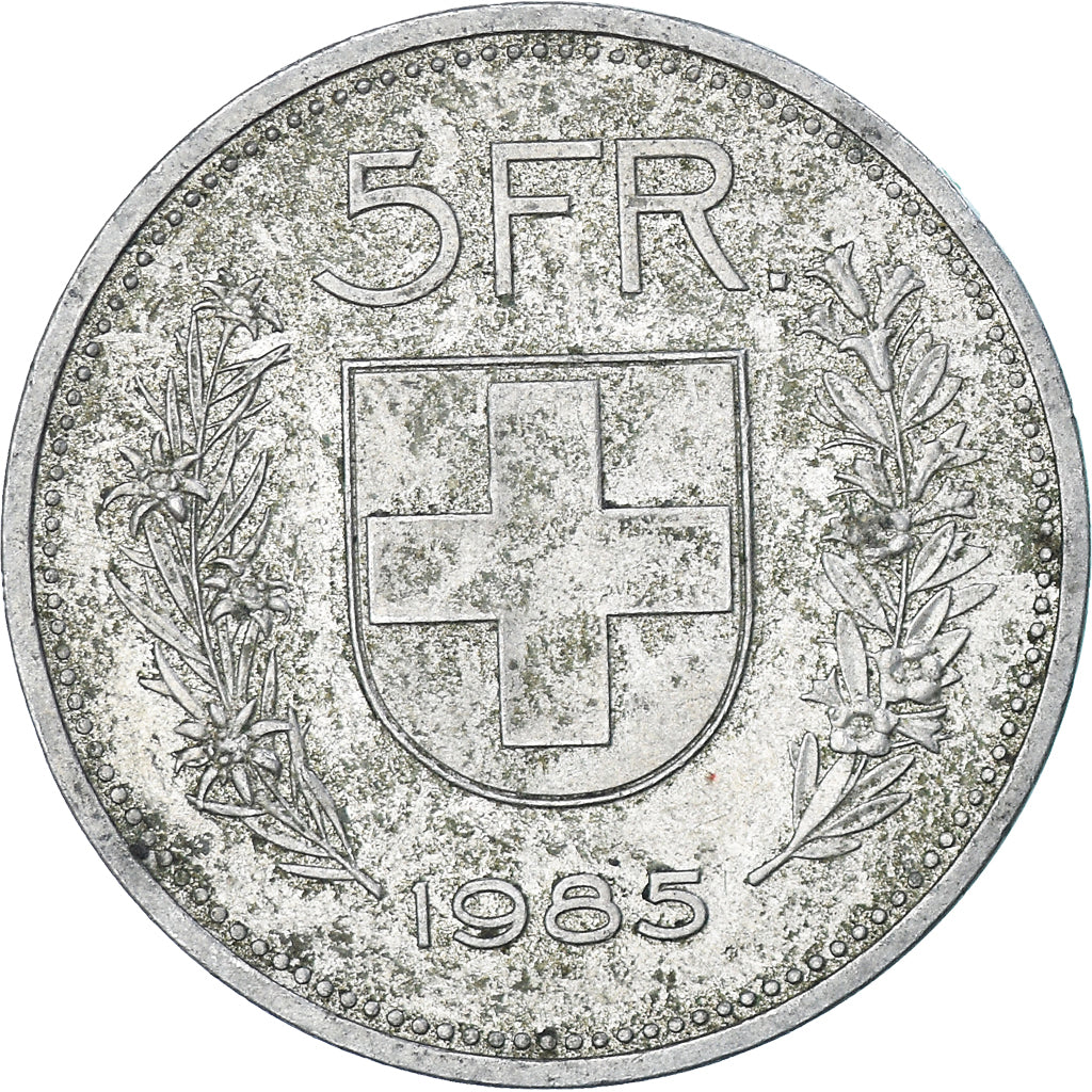 Moneta, Svizzera, 5 Francs, 1985