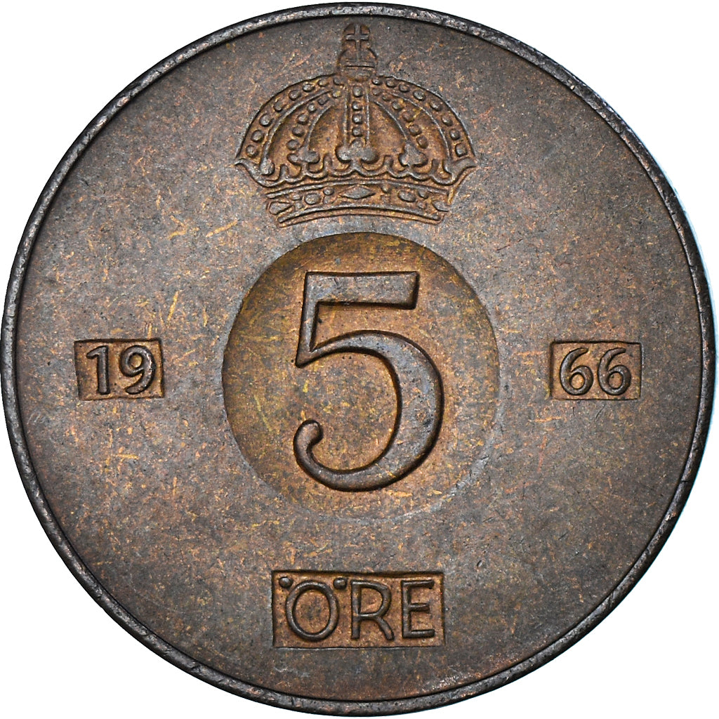 Szwecja, 5 Öre, 1966