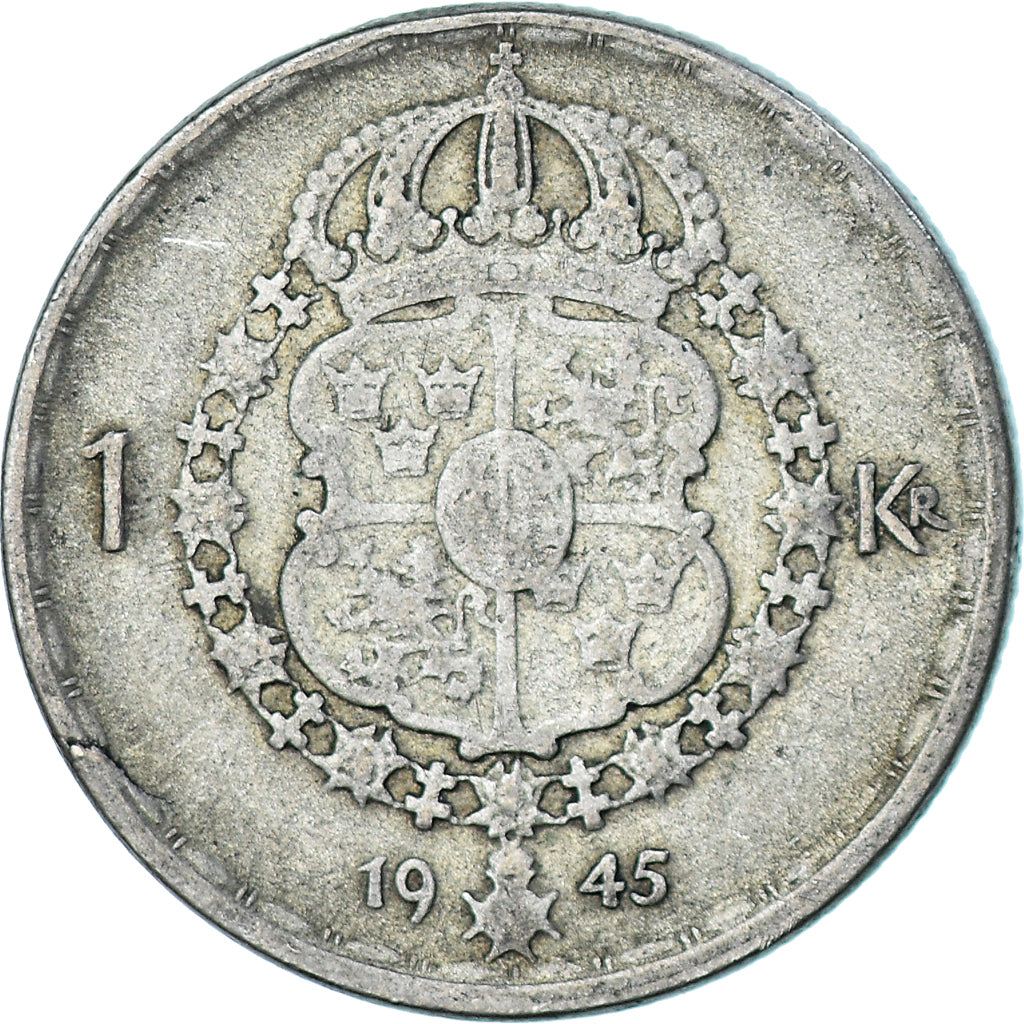 Moneta, Szwecja, Krona, 1945