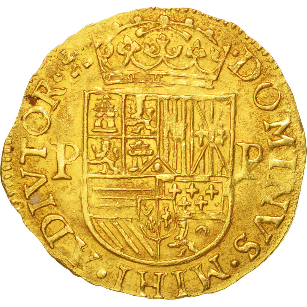 Belgium, Crown, 1587, Tournai, AU(55-58), Gold, 3.41