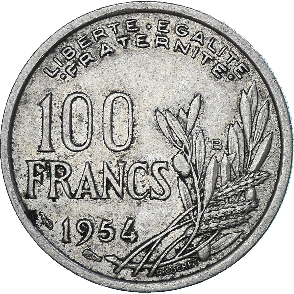Münze, Frankreich, 100 Francs, 1954