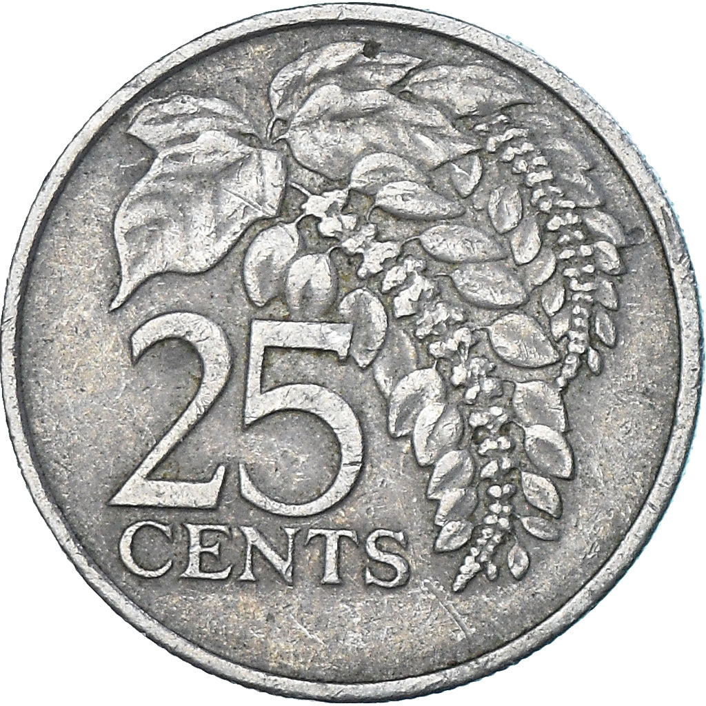 Moneda, TRINIDAD & TOBAGO, 25 Cents, 1979