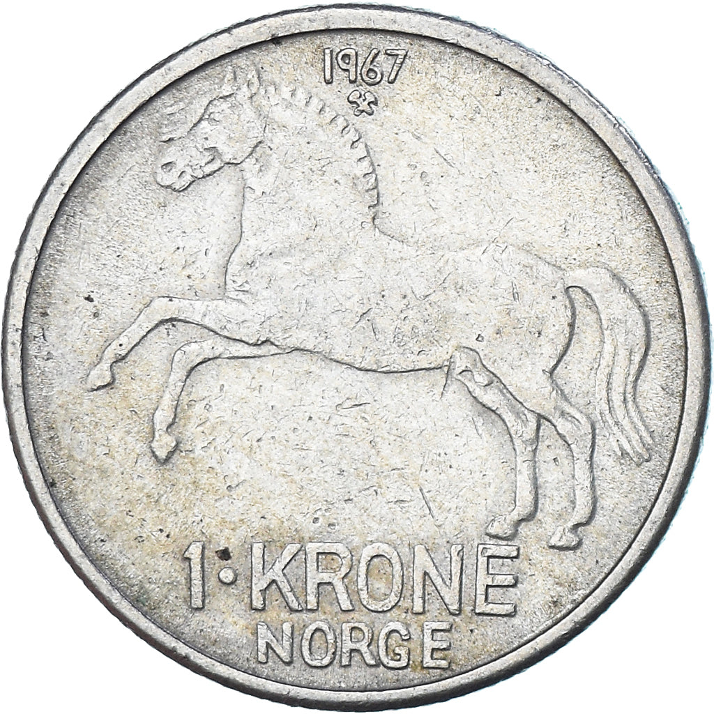 Munten, Noorwegen, Krone, 1967