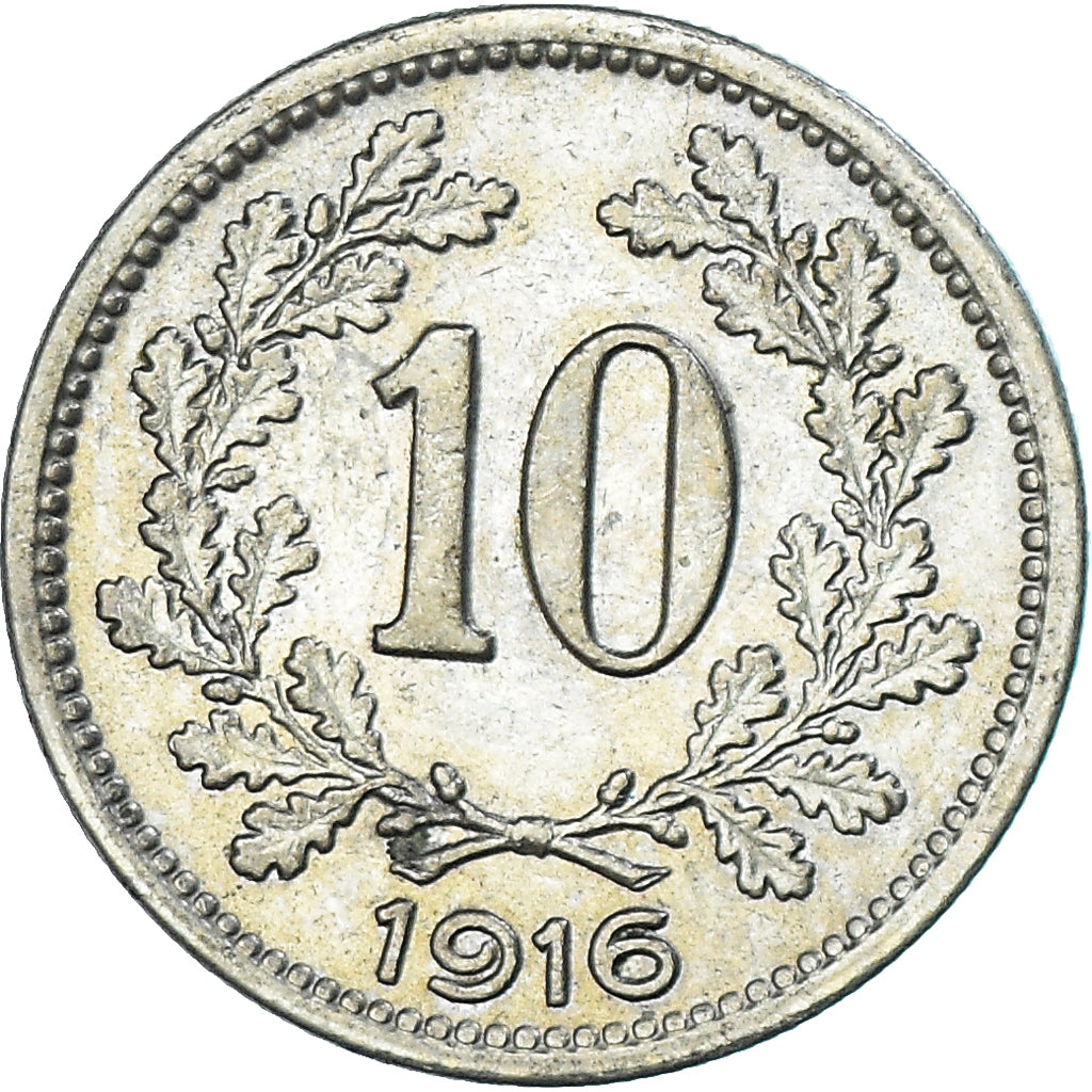 Austria, 10 Heller, 1916