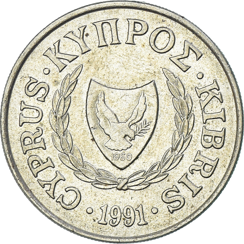 Münze, Zypern, 20 Cents, 1991