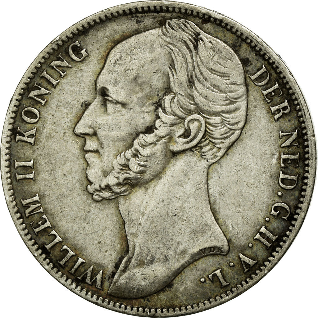 Coin, Netherlands, William II, Gulden, 1846, Utrecht, EF(40-45), Silver, KM:66