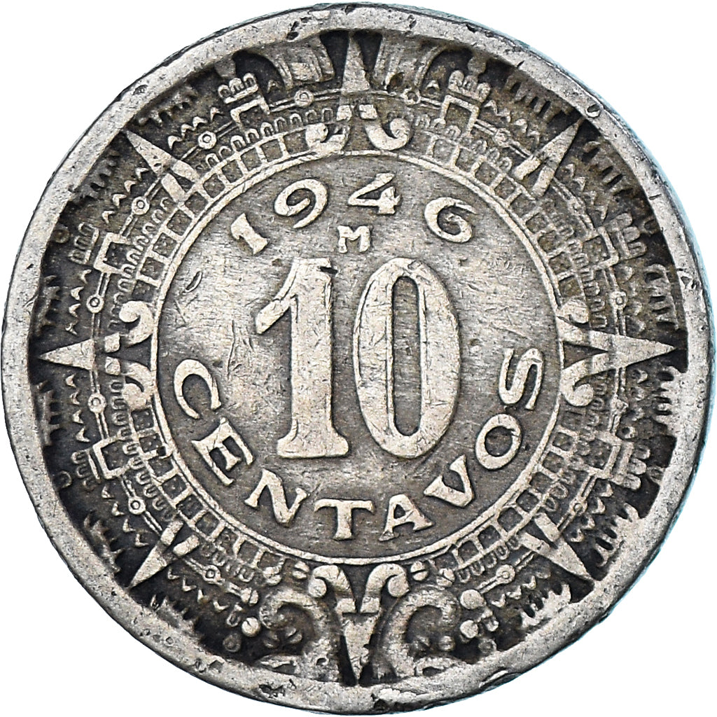 Moneda, México, 10 Centavos, 1946