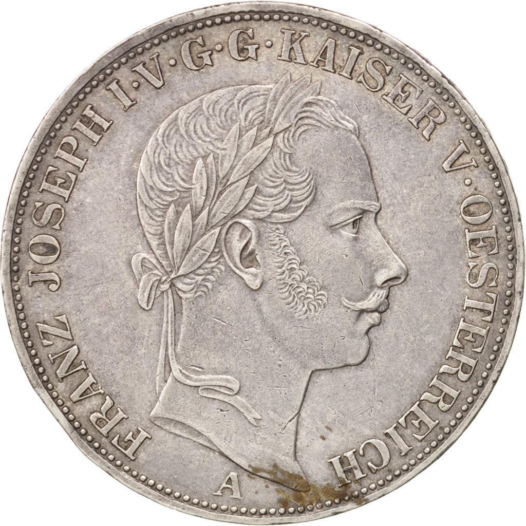 AUSTRIA, Thaler, 1857, Vienne, KM #2244, AU(50-53), Silver, 18.56