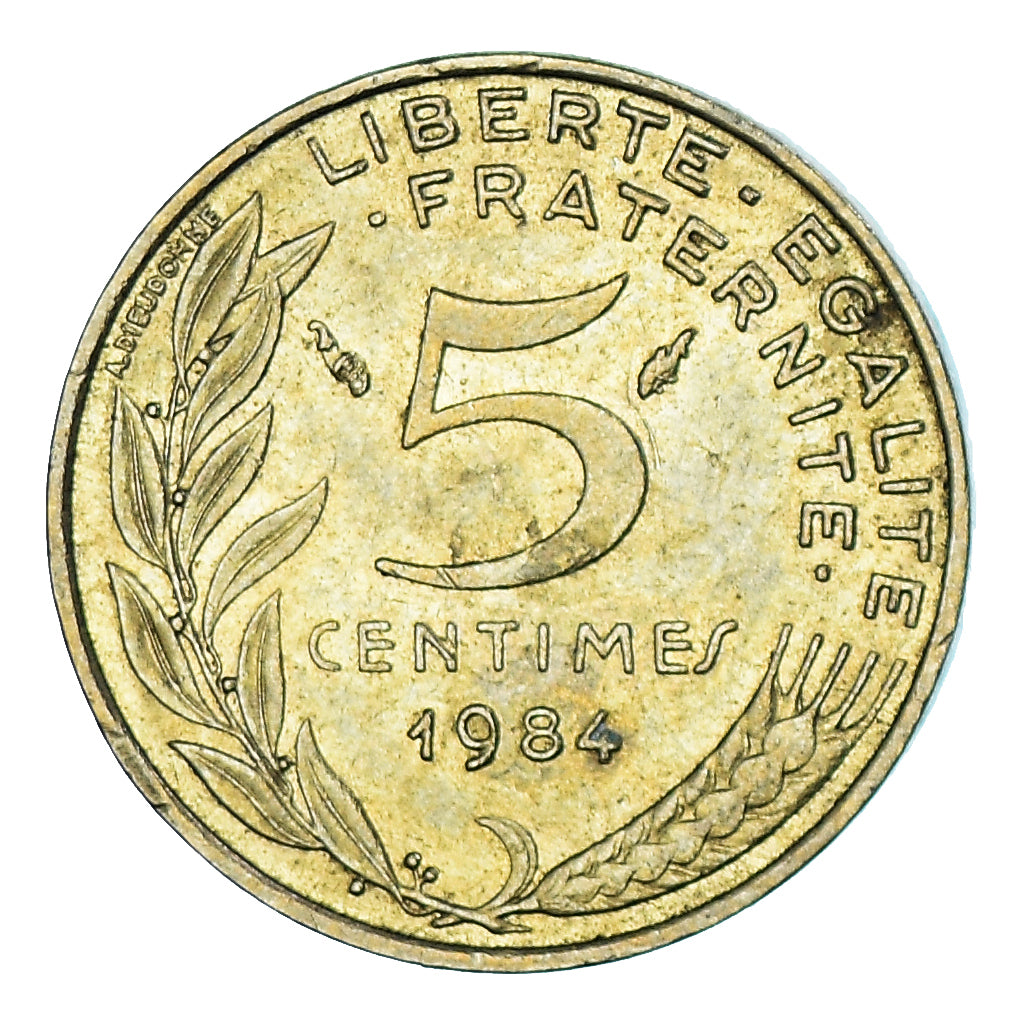 Munten, Frankrijk, 5 Centimes, 1984