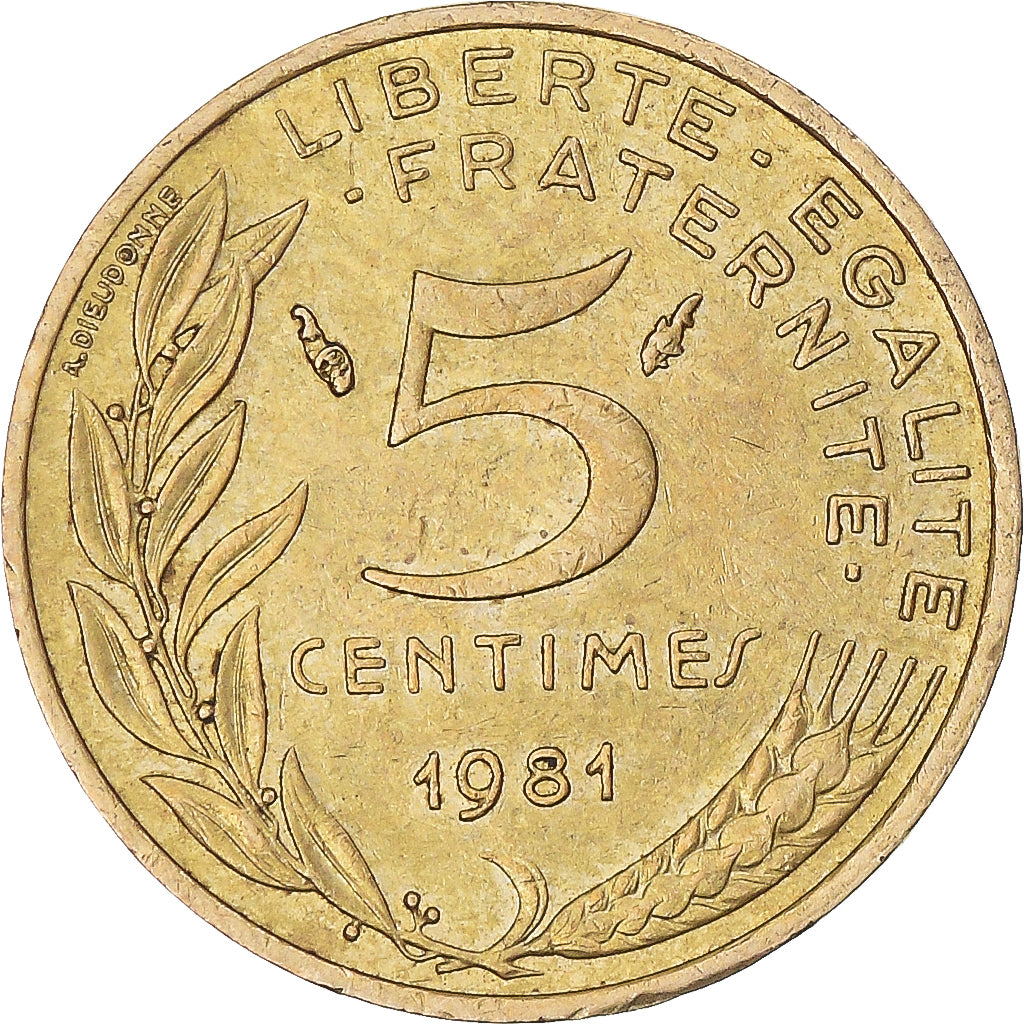 Frankrijk, 5 Centimes, 1981