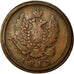 Moneta, Russia, Alexander I, 2 Kopeks, 1813, Ekaterinbourg, BB, Rame, KM:118.3