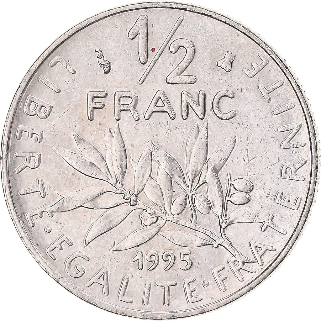 Munten, Frankrijk, 1/2 Franc, 1995