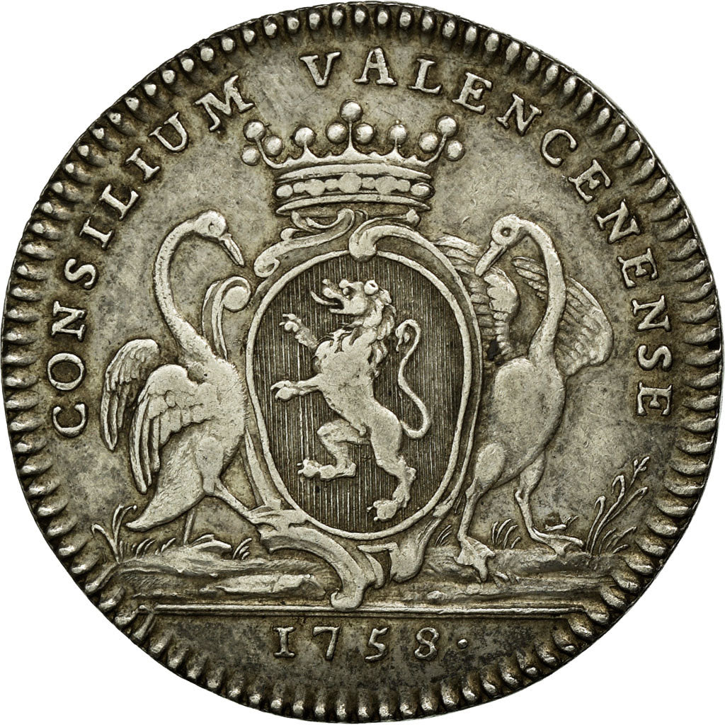 Francia, Token, Royal, 1758, BB, Argento, Feuardent:7358