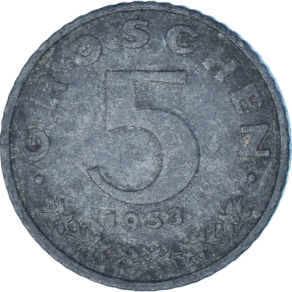Oostenrijk, 5 Groschen, 1953