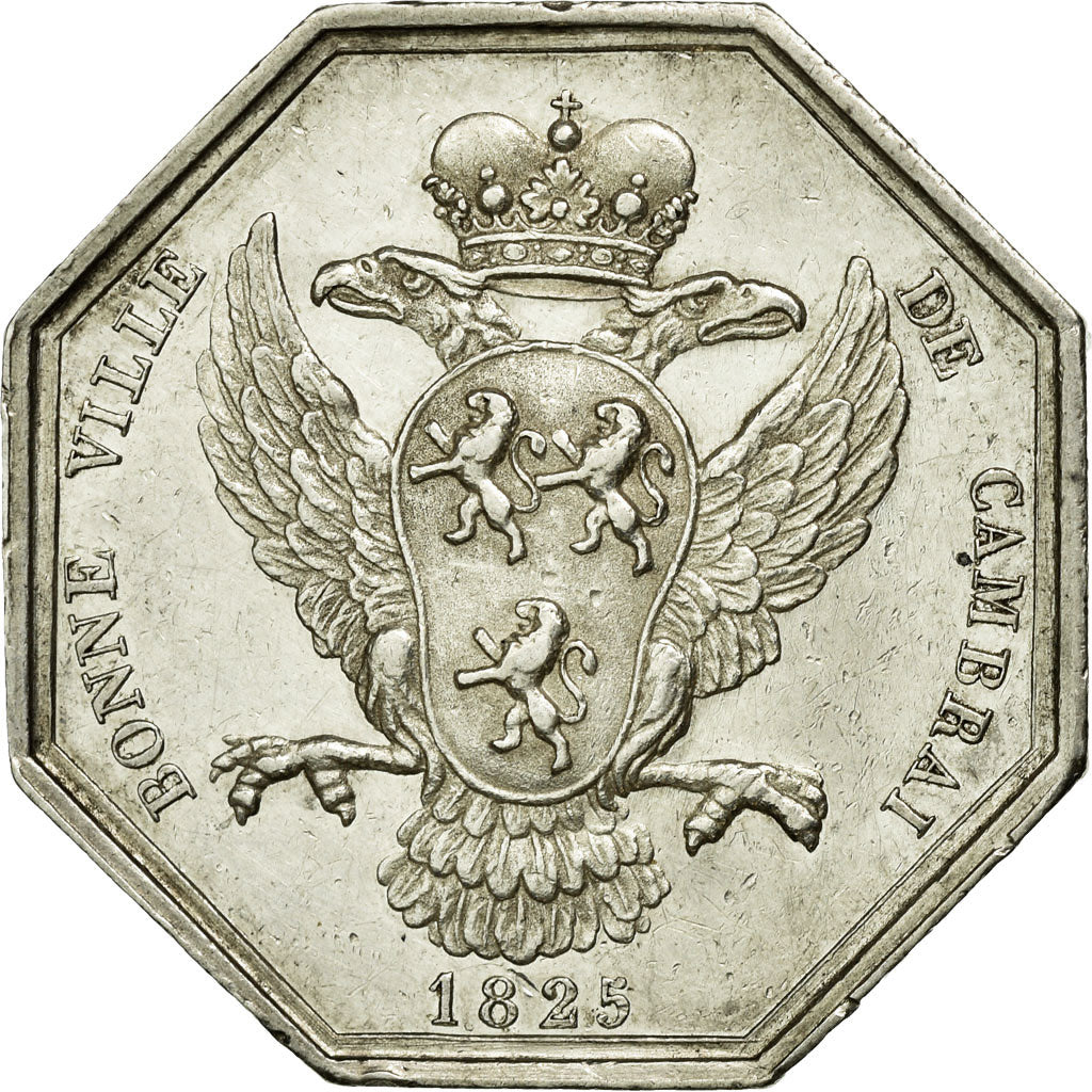 France, Token, Royal, 1825, AU(50-53), Silver