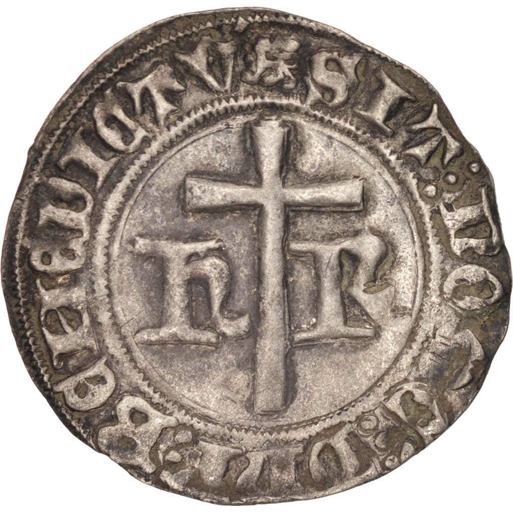 FRANCE, Petit Blanc aux Ecus, Rouen, AU(55-58), Silver, Duplessy #446, 1.46