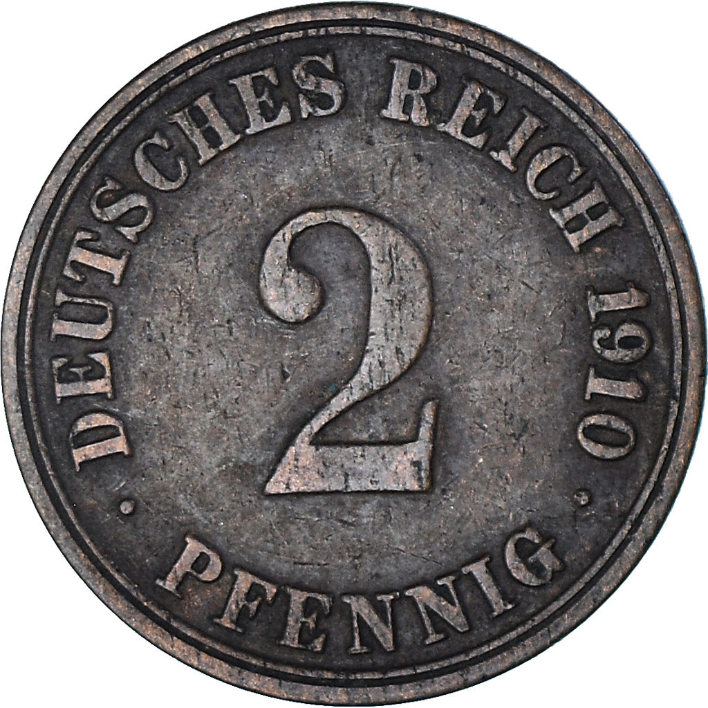 Germania, 2 Pfennig, 1910