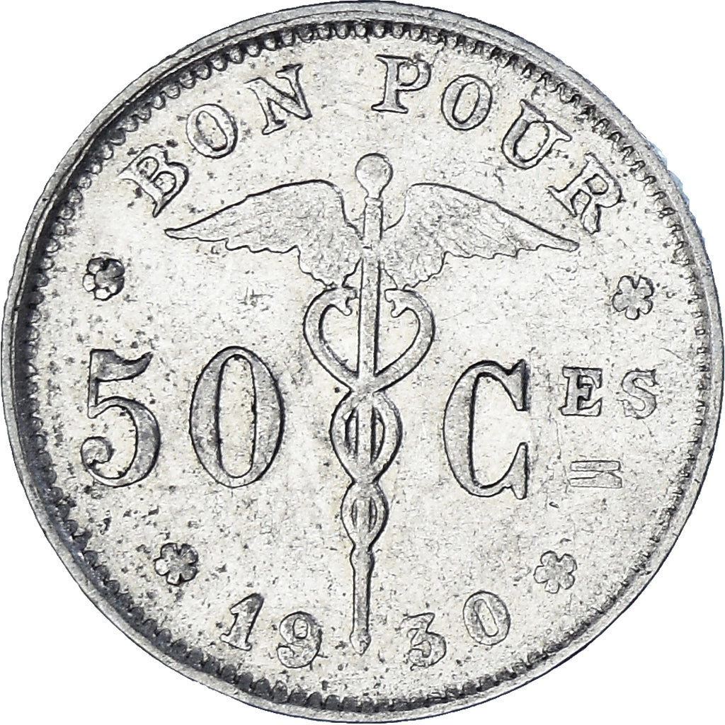 Bélgica, 50 Centimes, 1930