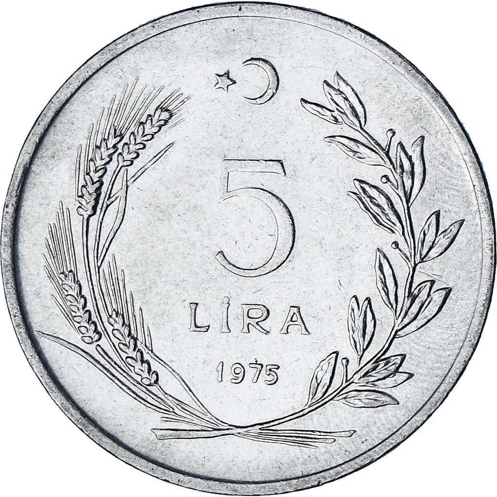 Türkei, 5 Lira, 1975