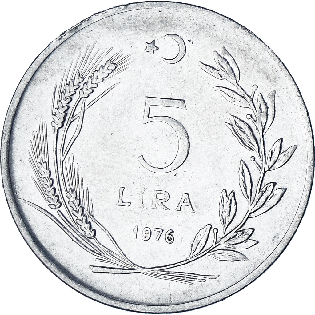 Italië, 5 Lire, 1976