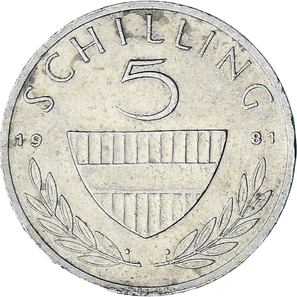 Austria, 5 Schilling, 1981