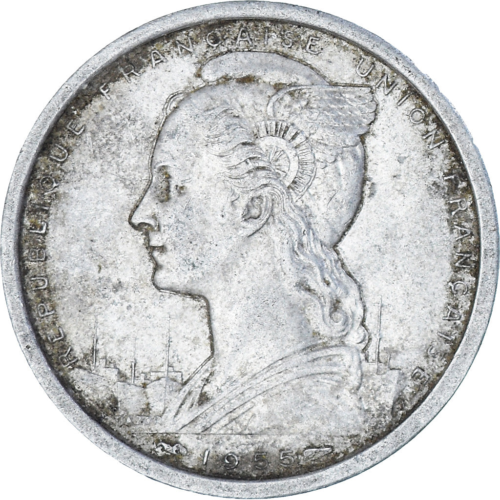 West Africa, 2 Francs, 1955